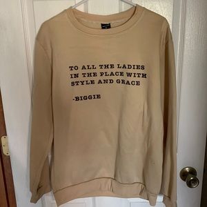 Crew Neck.  Size L